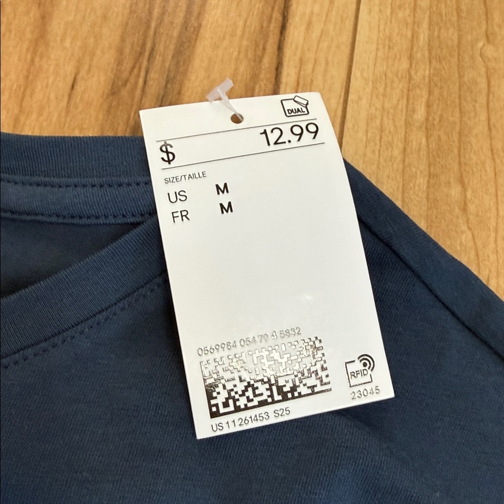 H&M Deep Blue Long Sleeve Tee - Picture 3 of 5